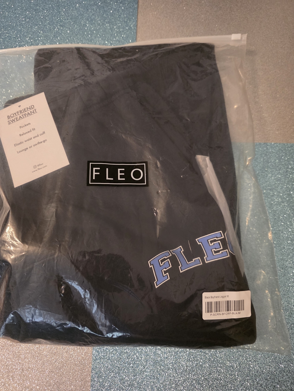 Fleo Black Boyfriend Jogger